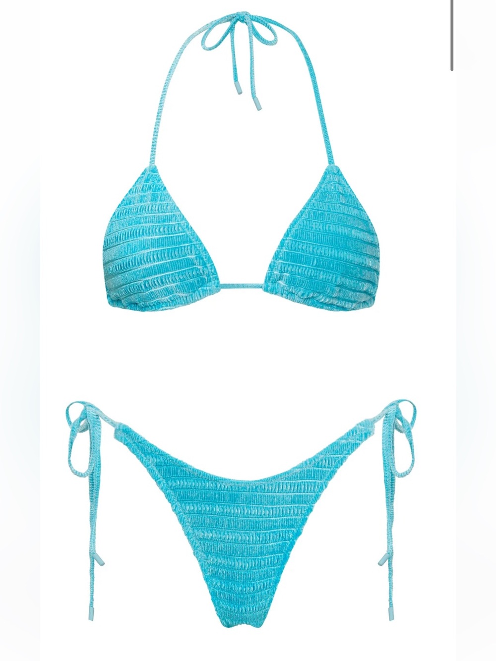 Triangl VINCA - COTE BLUE VELVET TRIANGLE BIKINI SET